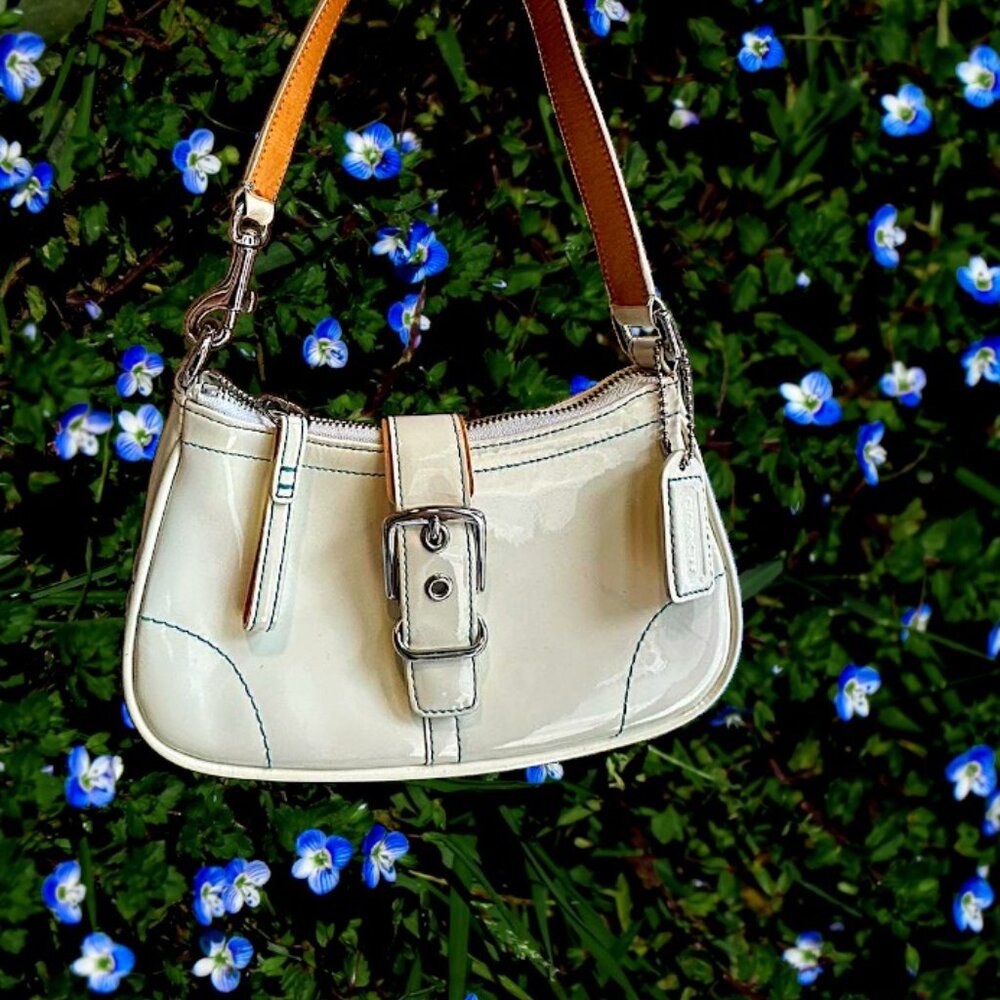 Coach RARE Y2K ✨️Hampton Cream Shoulder Bag
